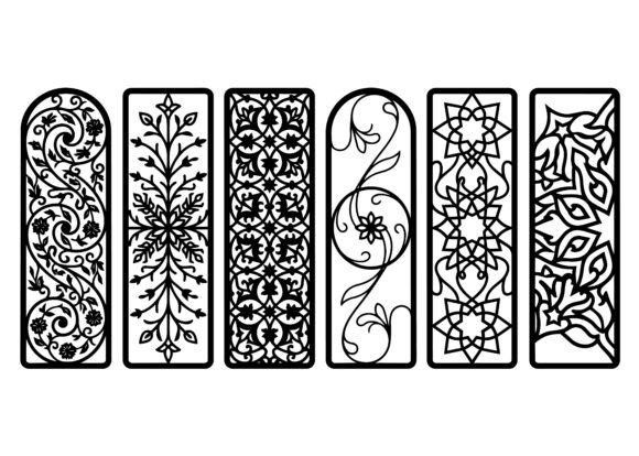 Download Decorative Bookmark Panel EPS Bundle - Bookmark Collection