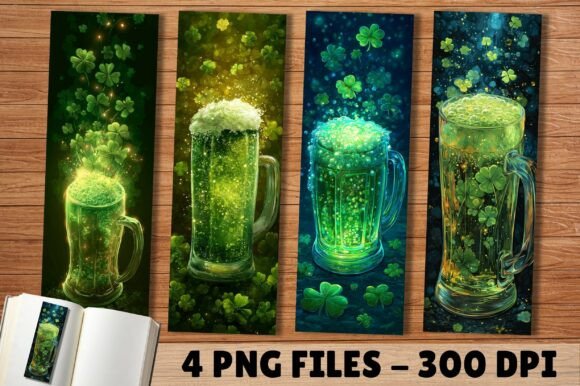 Download Anniversary Green Lucky Beer Bookmark - Bookmark Collection