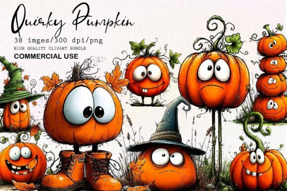Download Quirky Pumpkin Clipart PNG - Quirky Collection