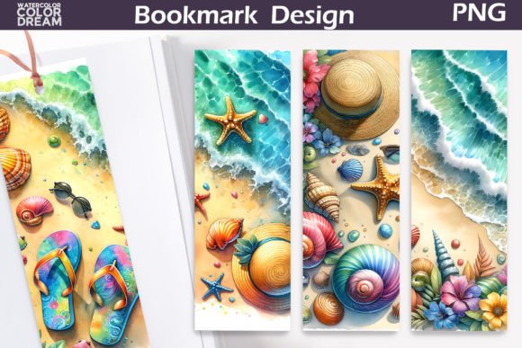 Download Summer Beach Bookmark - Bookmark Collection
