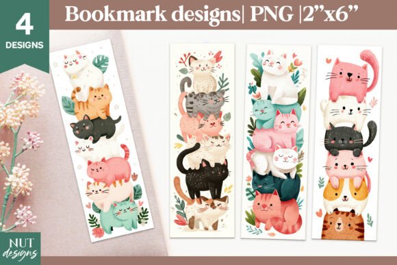Download Funny Cats Bookmark, Cartoon Bookmarks - Bookmark Collection